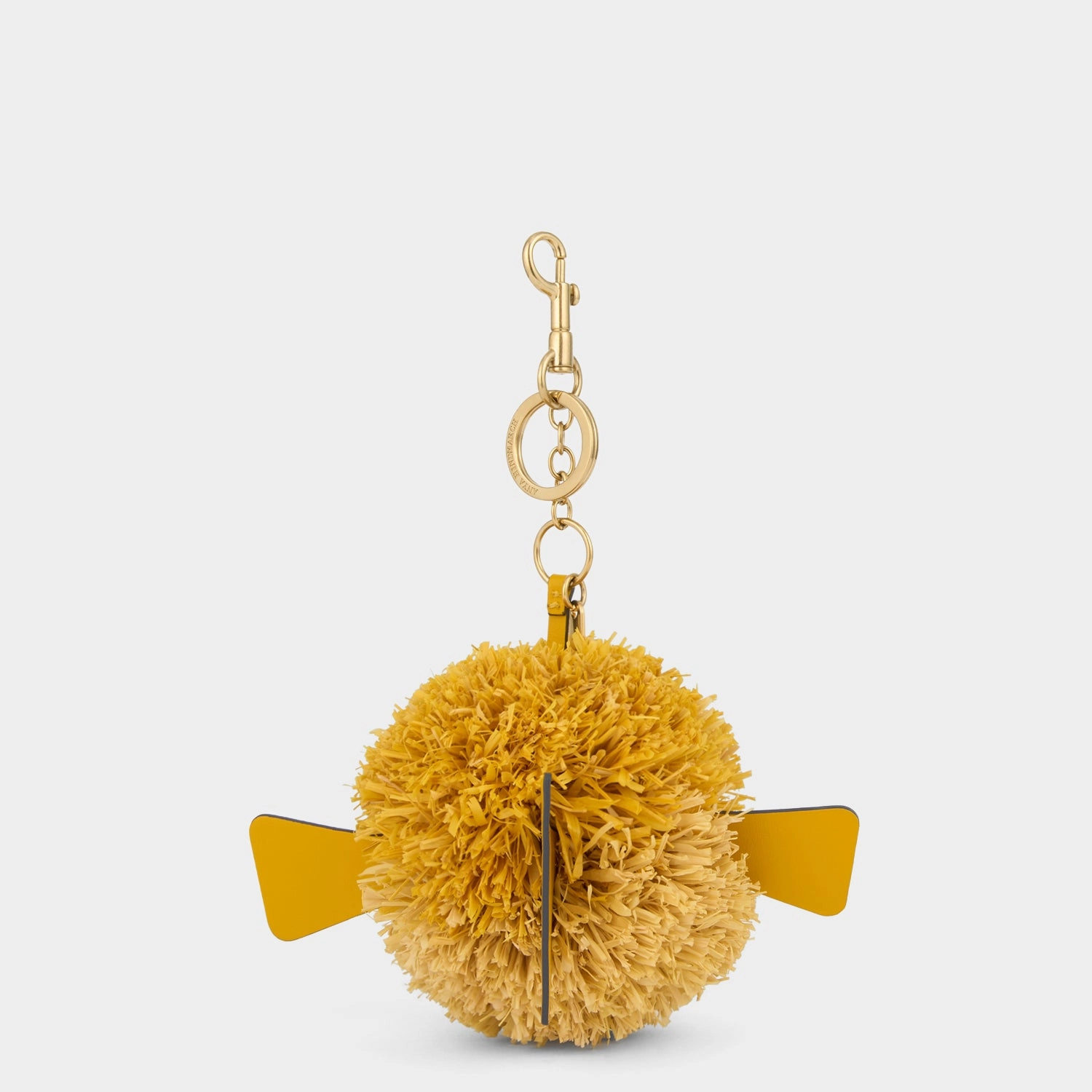 Raffia Blowfish Charm