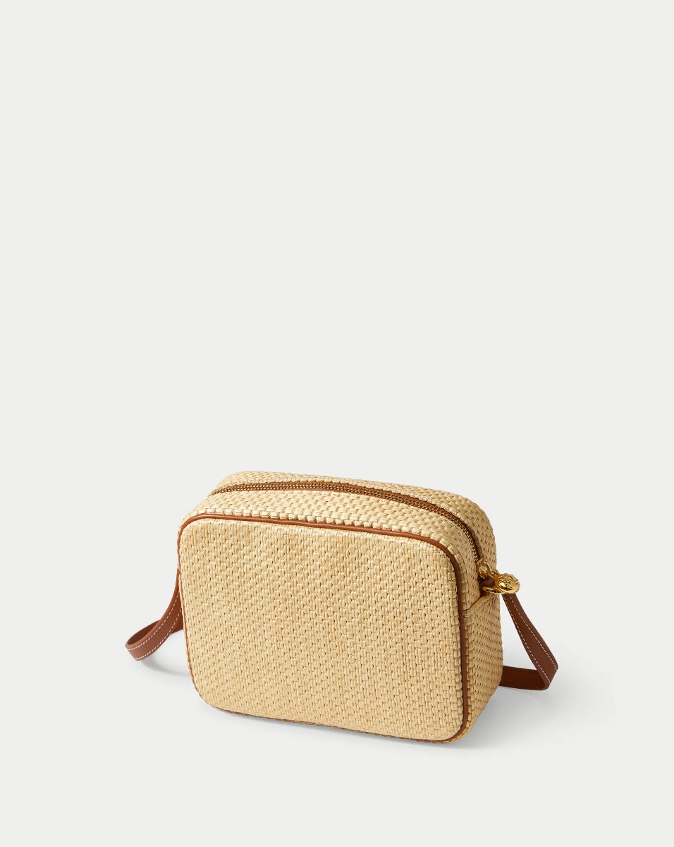Raffia Click Crossbody