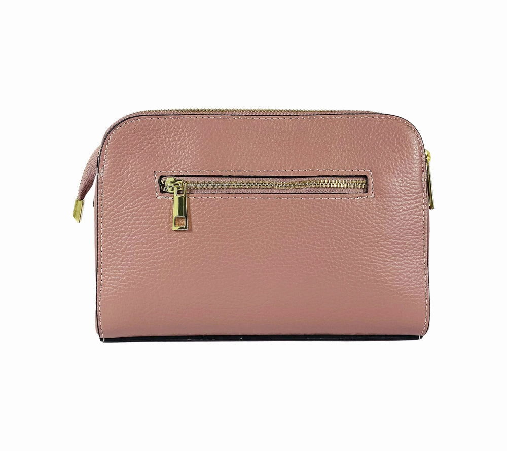 Renato Borzatta leather shoulder crossbody bag pink