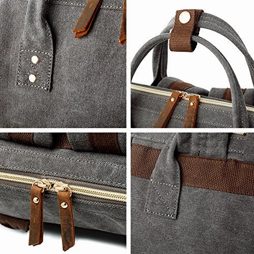 Retro Canvas Backpack Doctor Bags,Berchirly Travel Rucksack School Bookbag Laptop Bag