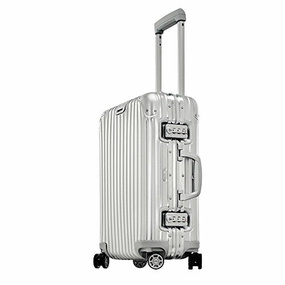Rimowa Topas Iata Carry On Luggage 21" Inch Multiwheel 32L Tsa Lock Spinner Suitcase Silver