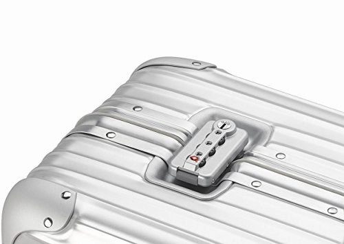 Rimowa Topas Iata Carry On Luggage 21" Inch Multiwheel 32L Tsa Lock Spinner Suitcase Silver