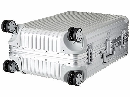 Rimowa Topas Iata Carry On Luggage 21" Inch Multiwheel 32L Tsa Lock Spinner Suitcase Silver