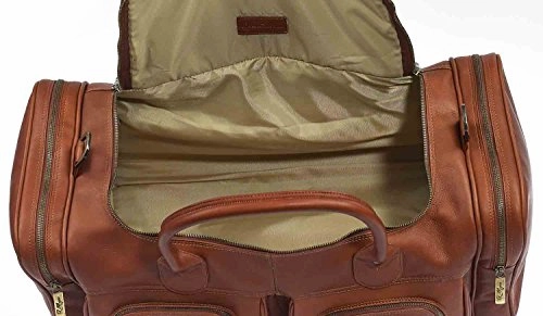 Robert Meyers Fine Leather Classic Duffel Bag (Black)