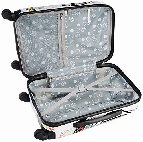 Rockland Luggage 20 Inch Polycarbonate Carry On, Newyork, One Size