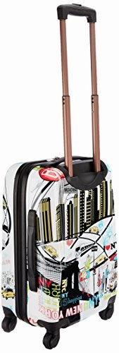 Rockland Luggage 20 Inch Polycarbonate Carry On, Newyork, One Size