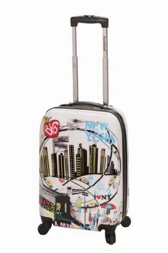 Rockland Luggage 20 Inch Polycarbonate Carry On, Newyork, One Size