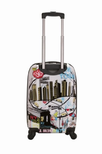 Rockland Luggage 20 Inch Polycarbonate Carry On, Newyork, One Size