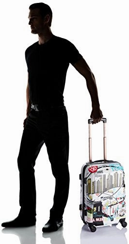 Rockland Luggage 20 Inch Polycarbonate Carry On, Newyork, One Size