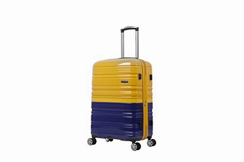 Rockland Melbourne 20" Expandable Polycarbonate Carry On, 2Tonenavy