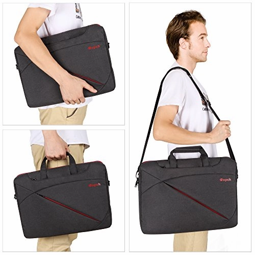 Ropch 17.3 Inch Nylon Laptop Bag Messenger Shoulder Bag Notebook Computer Case For 17 - 17.3 Inch