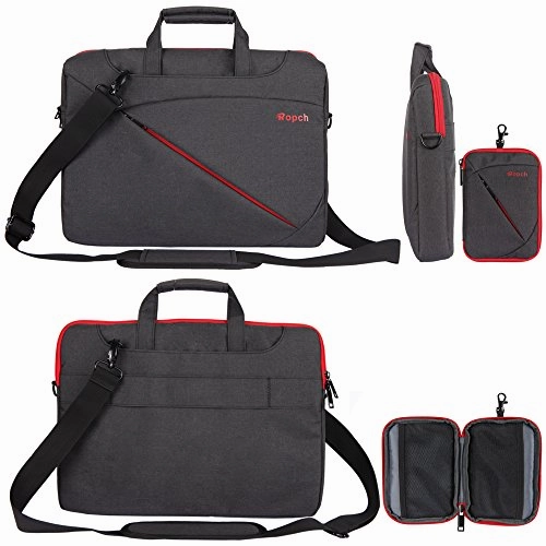 Ropch 17.3 Inch Nylon Laptop Bag Messenger Shoulder Bag Notebook Computer Case For 17 - 17.3 Inch