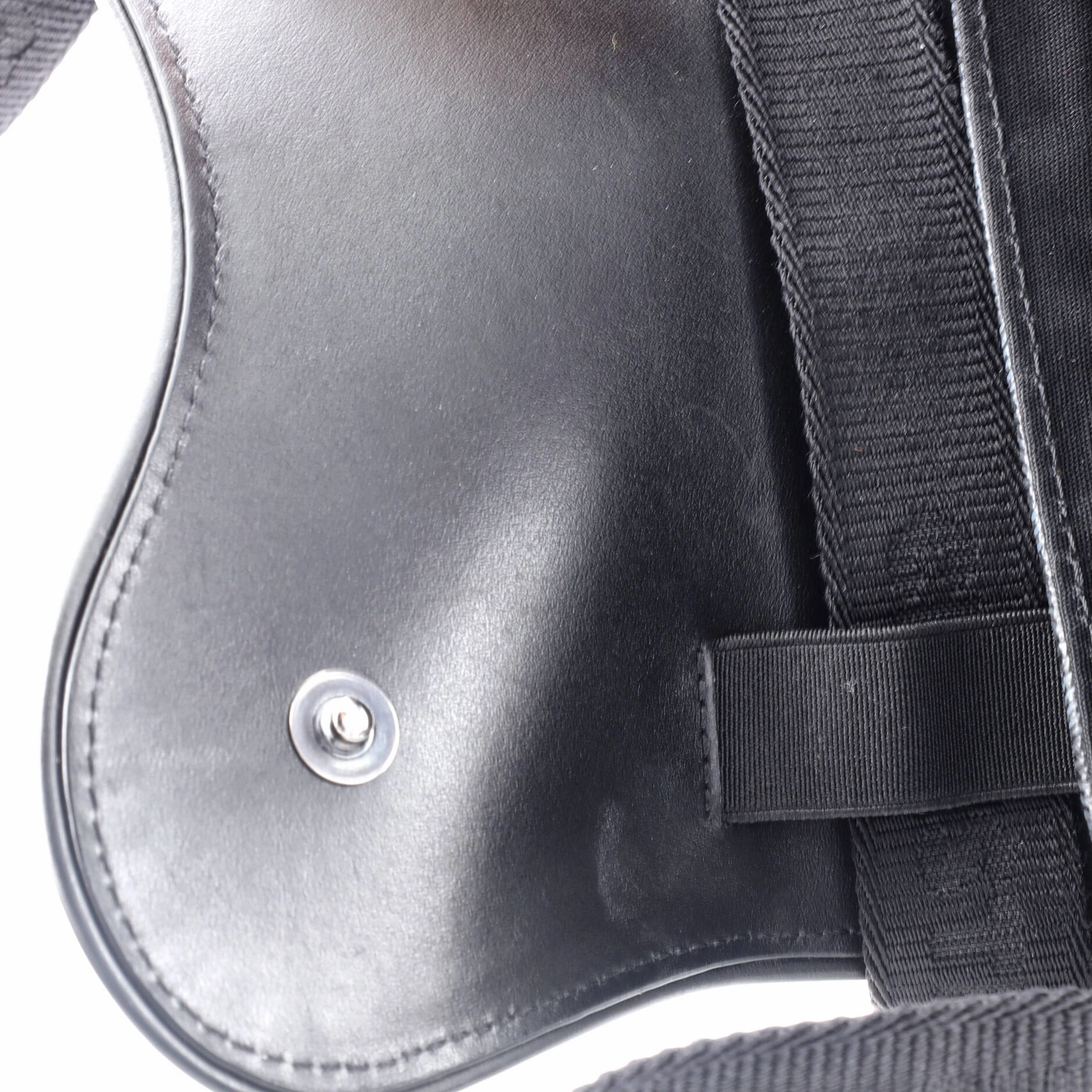 Saddle Crossbody Bag CD Diamond Coated Canvas and Leather