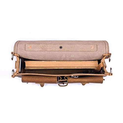 Saddleback Leather Thin Front Pocket Briefcase - 100% Full Grain Leather Laptop Bag With 100 Year