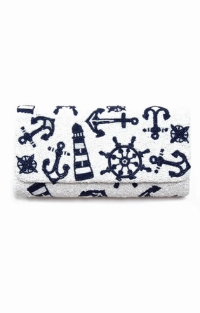 Sailor Beaded Clutch