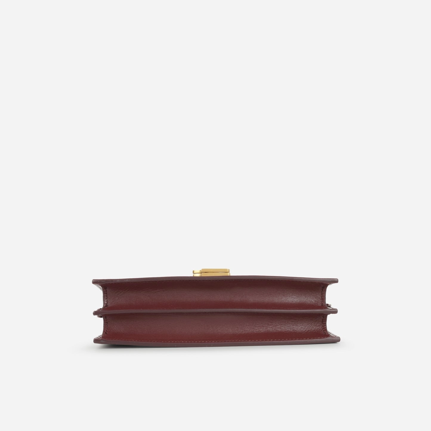 Saint Laurent - Cassandra Medium Chain Bag - Burgundy Smooth Calfskin GHW