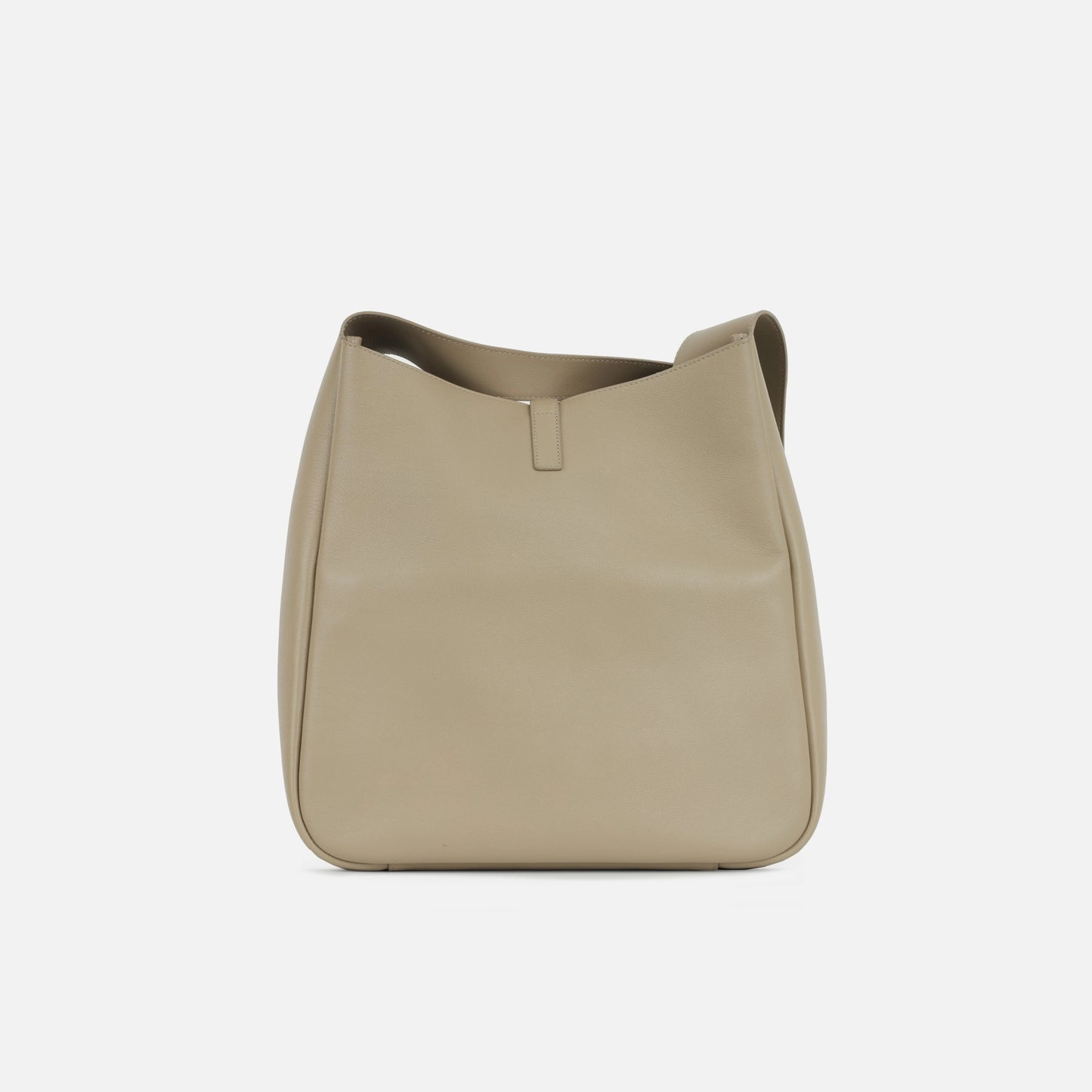 Saint Laurent - Le 5 A 7 Bucket Bag - Large - Greige Calfskin GHW - Immaculate
