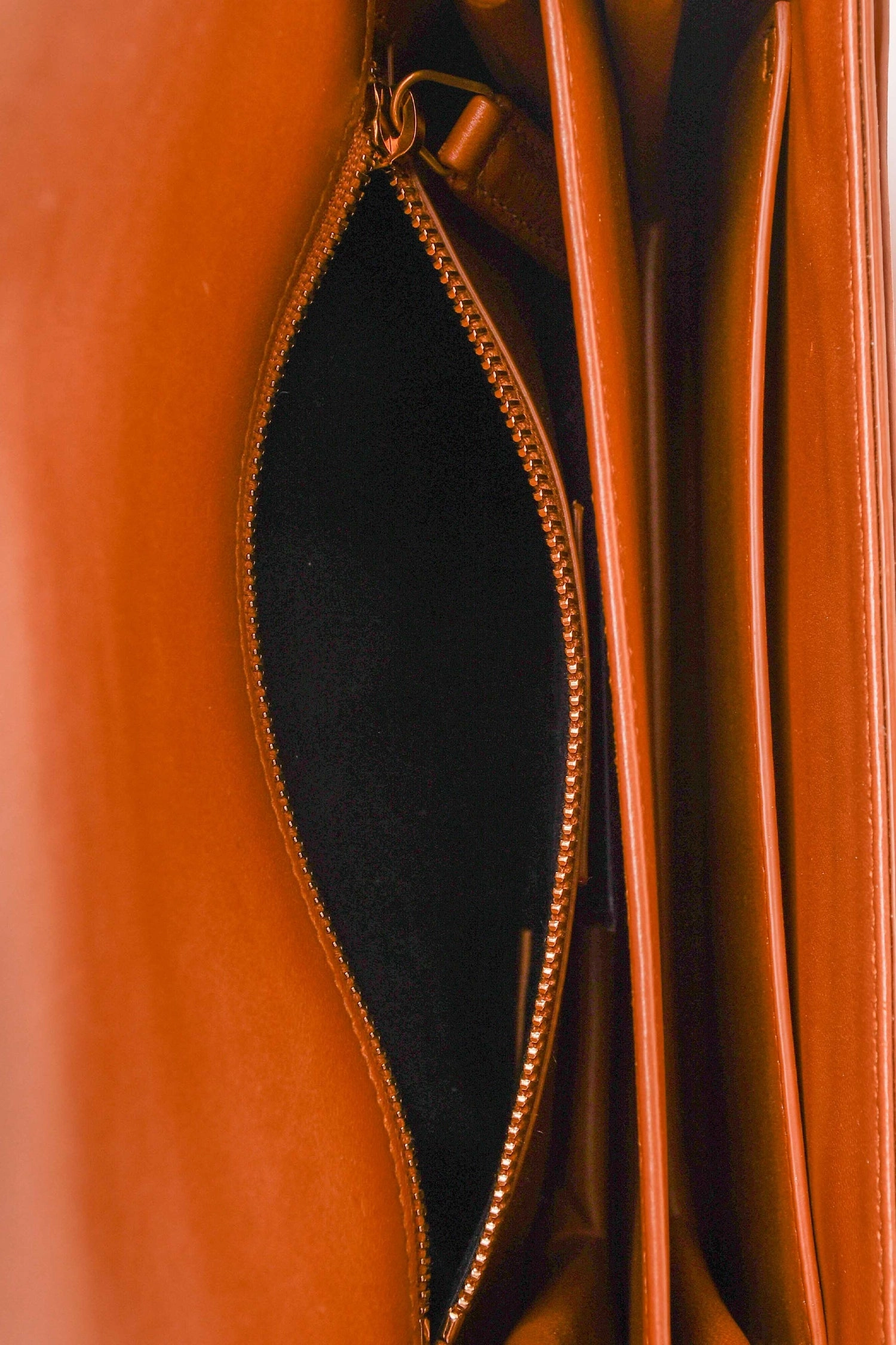 Saint Laurent Brown Leather 'Le Maillon' Shoulder Bag