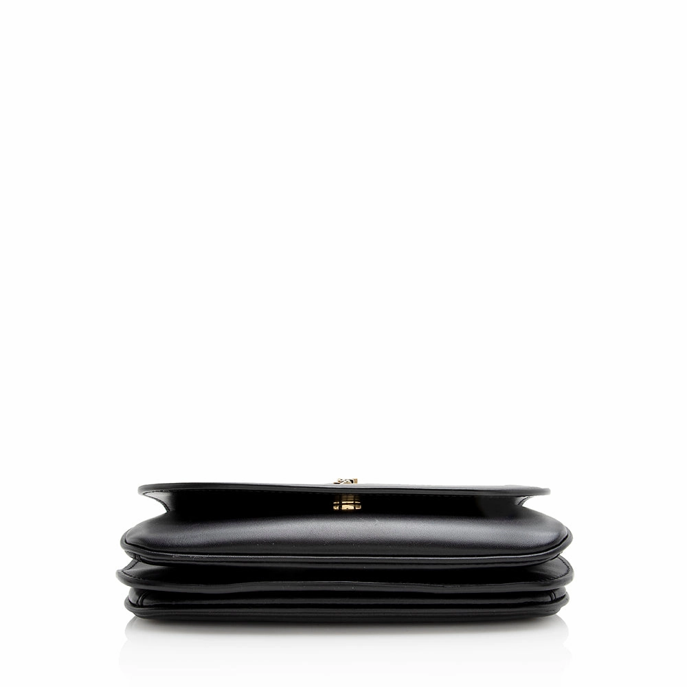 Saint Laurent Calfskin Monogram Charlie Small Crossbody Bag (SHF-22068)