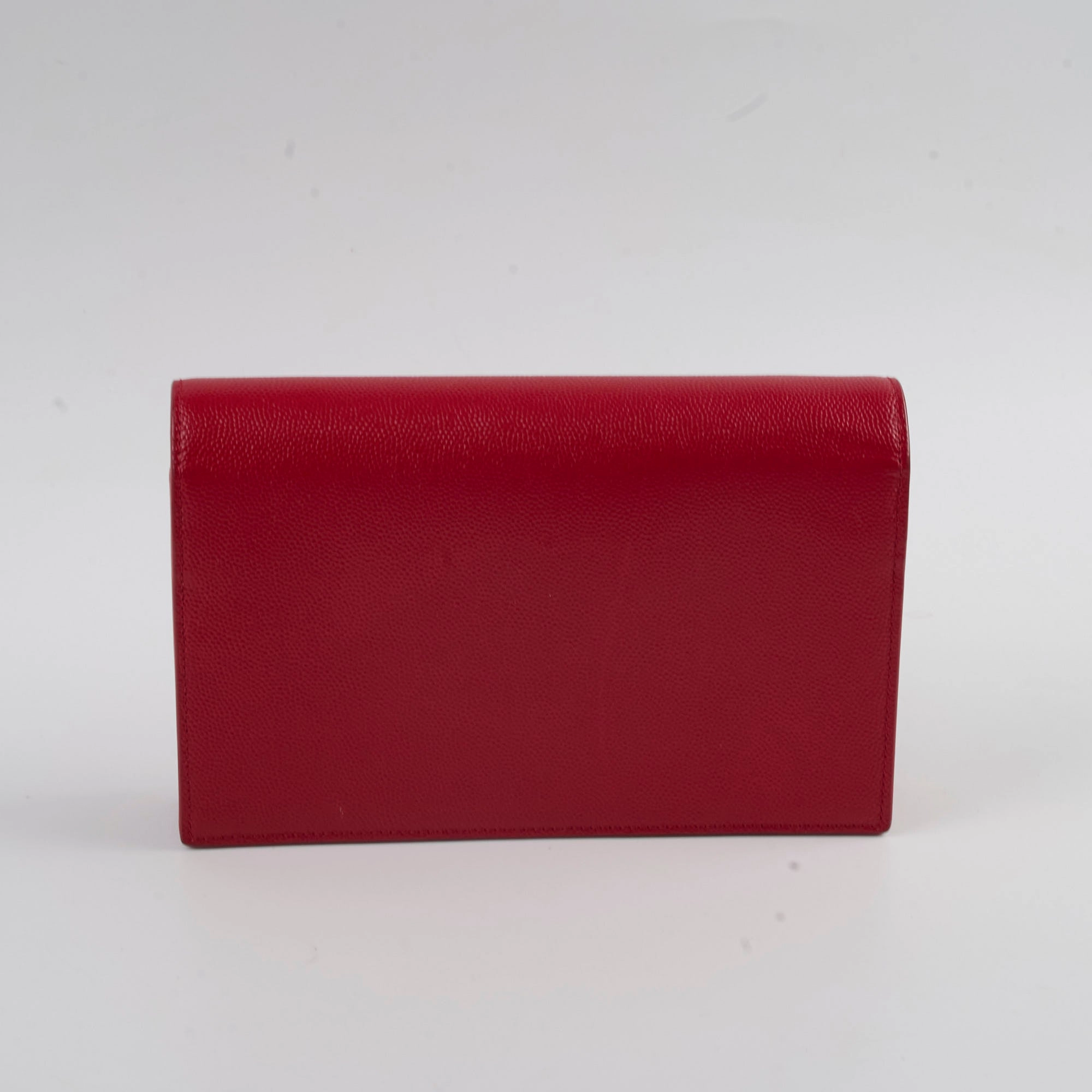 Saint Laurent Kate Tassel Wallet On Chain Red