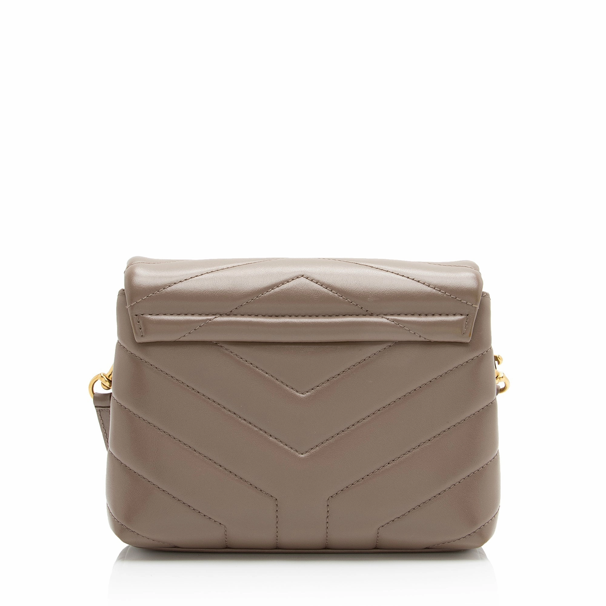 Saint Laurent Matelasse Calfskin Monogram LouLou Toy Crossbody Bag (SHF-23329)
