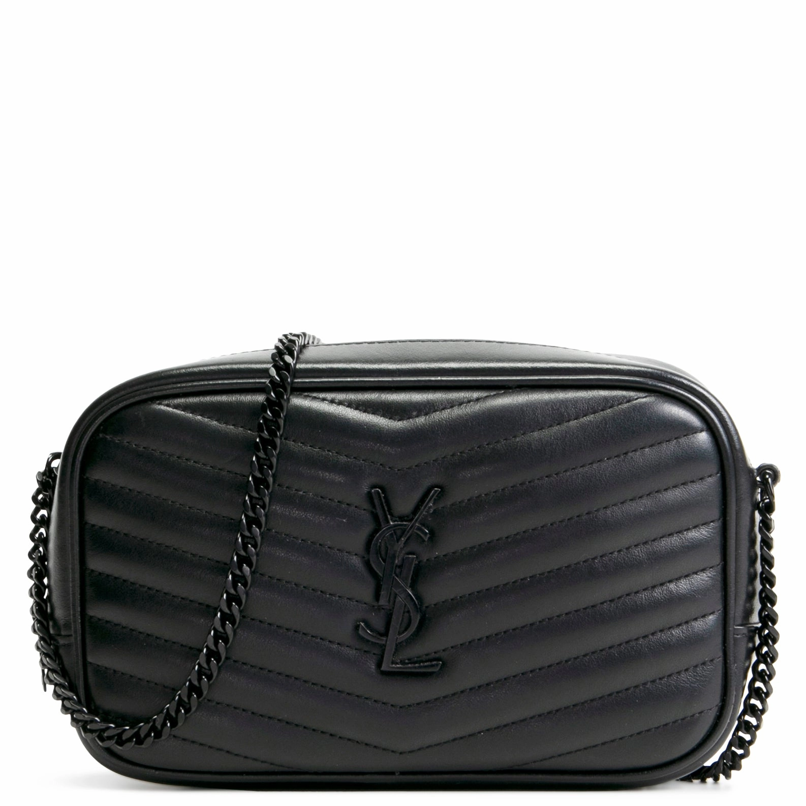 SAINT LAURENT Mini Lou Camera Bag - Black