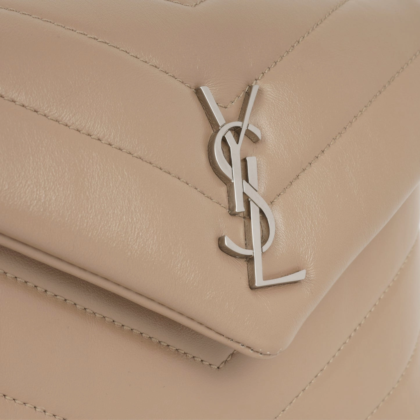 Saint Laurent Saint Laurent - Lou Toy Bag - Beige Calfskin GHW - Pre-Loved