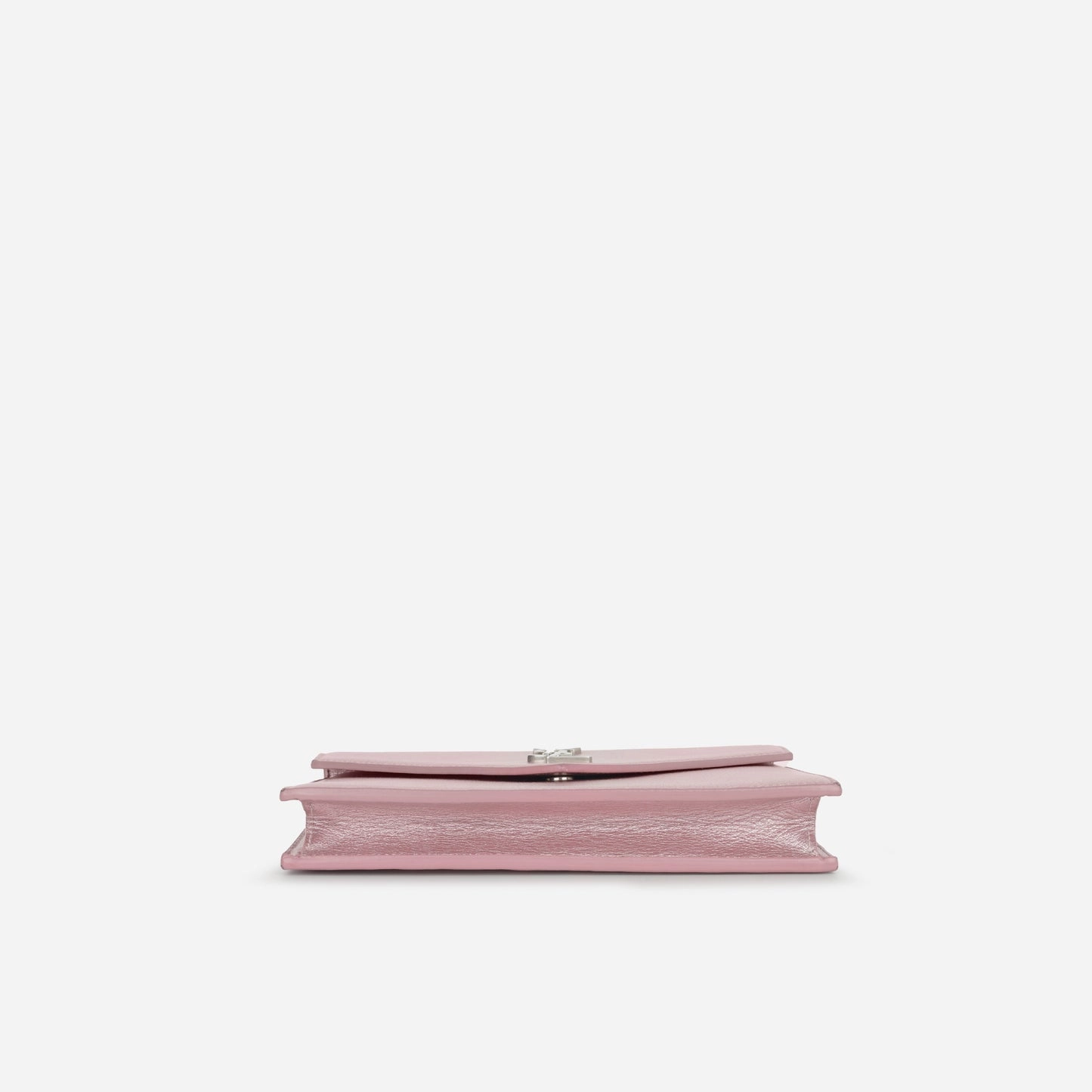 Saint Laurent Saint Laurent - Uptown Wallet on Chain - Metallic Pink Calfskin SHW - Pre-Loved