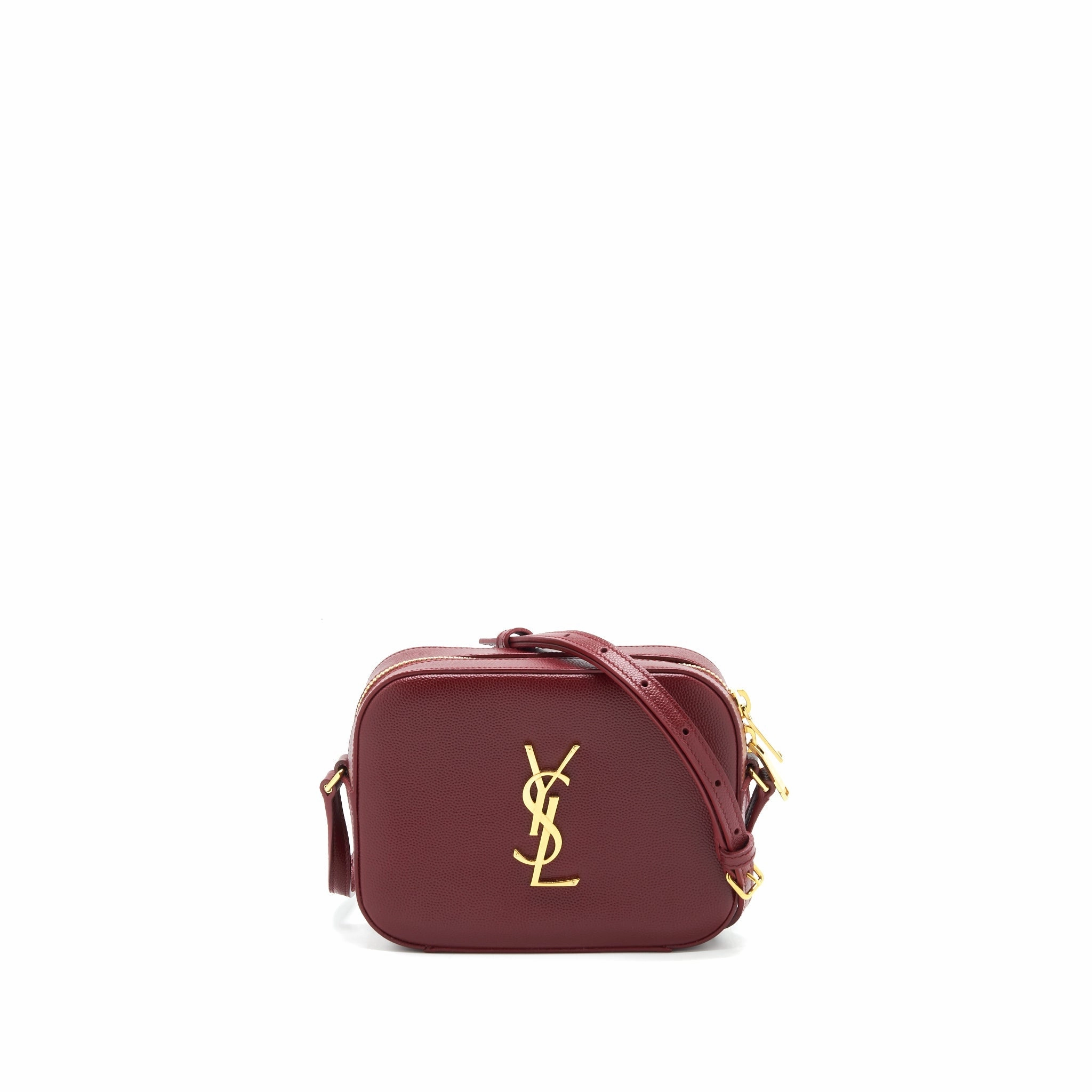 Saint Laurent/Ysl Mini Camera Bag Crossbody Bag Burgundy GHW