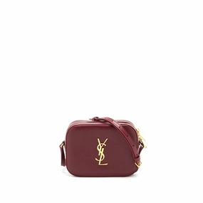 Saint Laurent/Ysl Mini Camera Bag Crossbody Bag Burgundy GHW