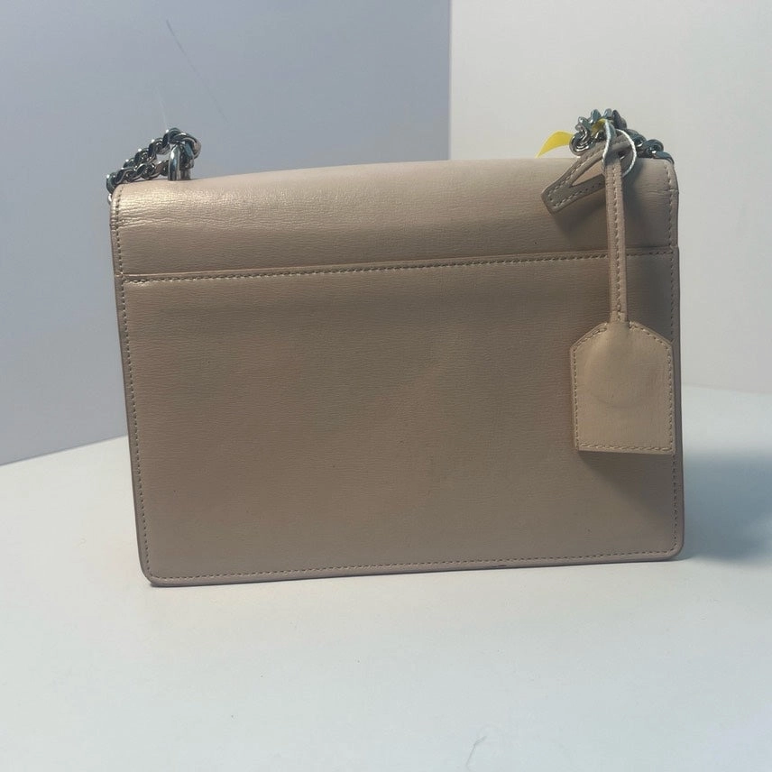Saint Laurent YSL Sunset Beige Leather Crossbody Bag
