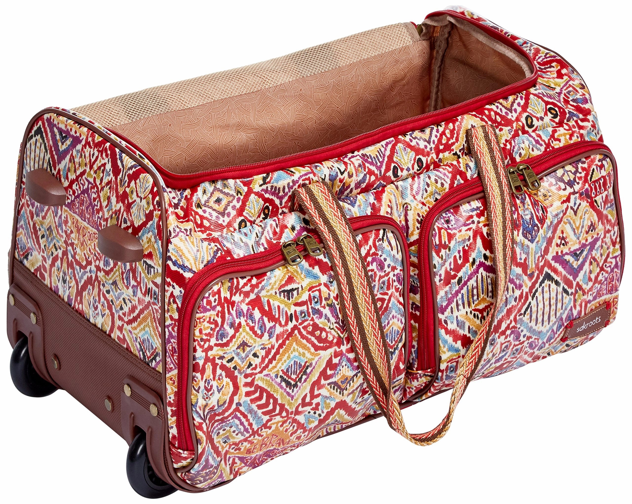 Sakroots Artist Circle Rolling Duffle Bag