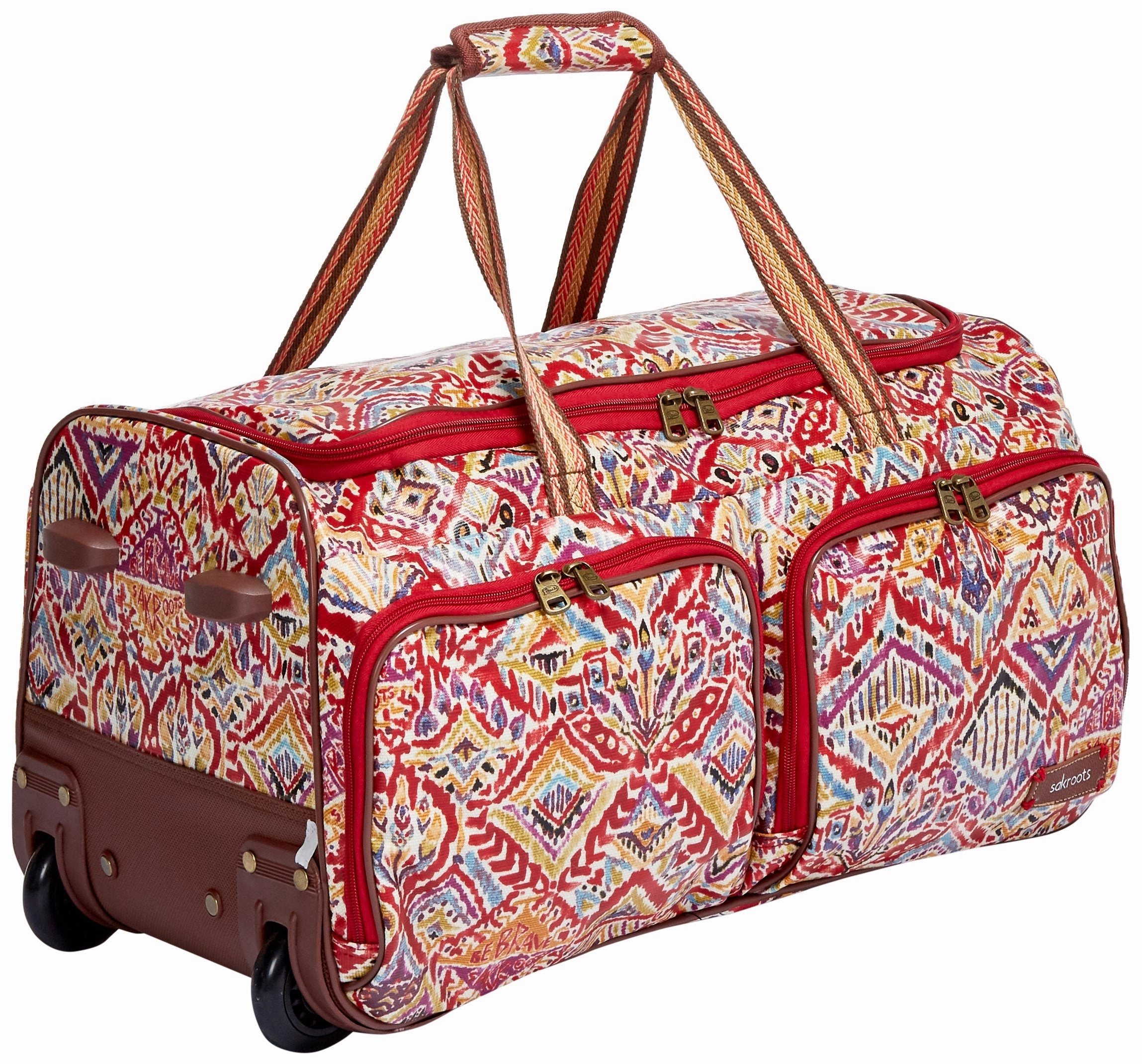Sakroots Artist Circle Rolling Duffle Bag