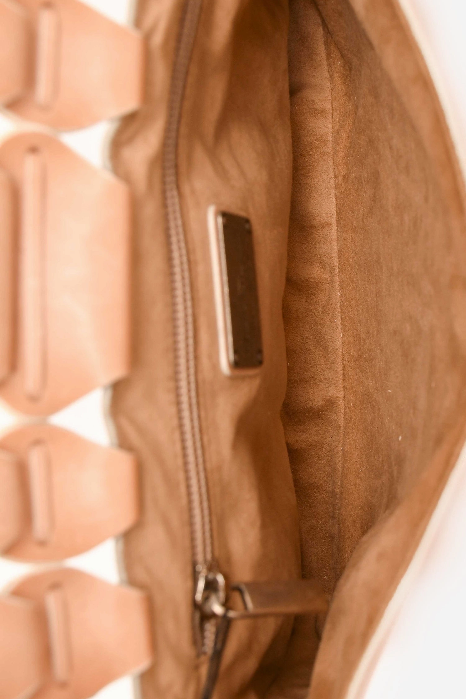Salvatore Ferragamo Beige Woven Leather Flap Messenger Bag