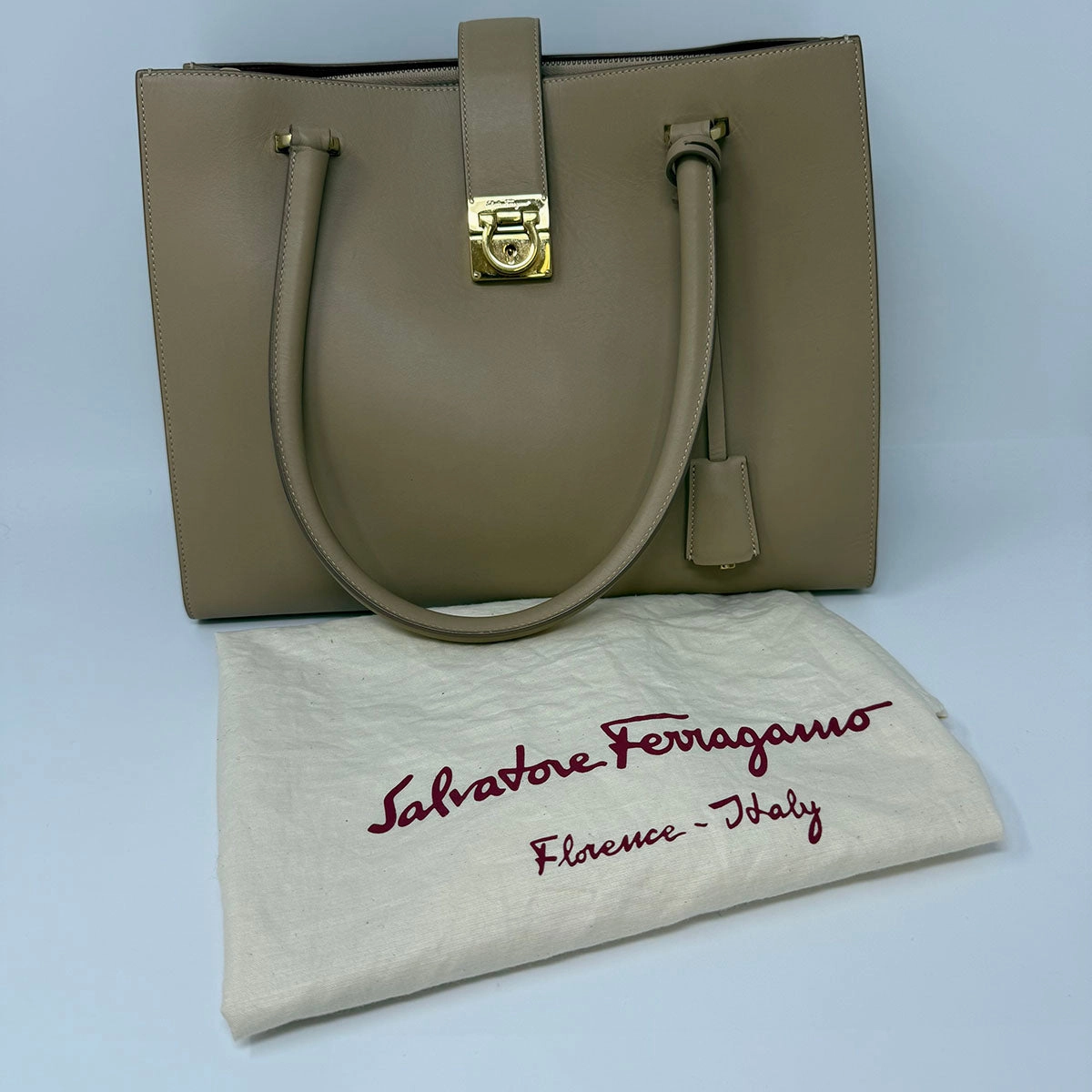 Salvatore Ferragamo Juliette Lock Story Tote
