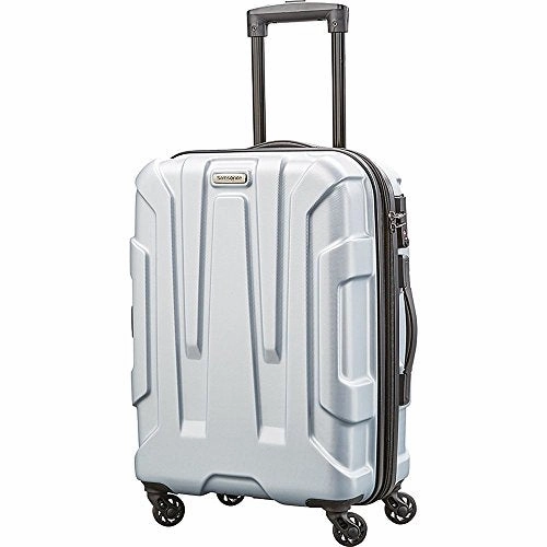 Samsonite 92794-1776 Centric Hardside 20" Carry-On Luggage, Silver With Portable Luggage Scale