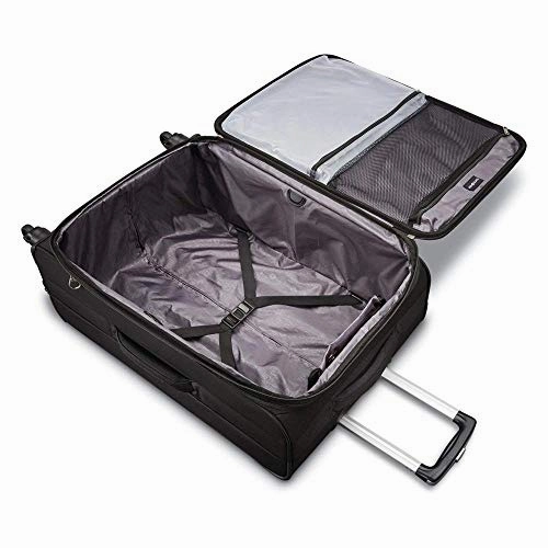 Samsonite Advena Expandable Softside Carry On Luggage With Spinner Wheels, 19 Inch, Black