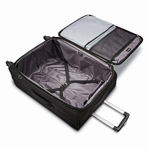 Samsonite Advena Expandable Softside Carry On Luggage With Spinner Wheels, 20 Inch, Black