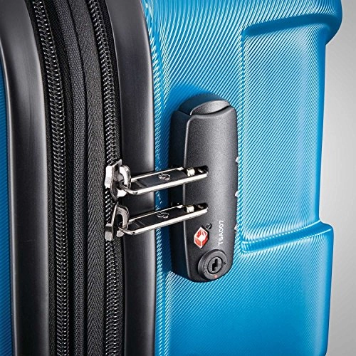 Samsonite Centric Expandable Hardside Carry On Luggage with Spinner Wheels, 20 Inch, Caribbean Blue