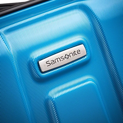 Samsonite Centric Expandable Hardside Carry On Luggage with Spinner Wheels, 20 Inch, Caribbean Blue