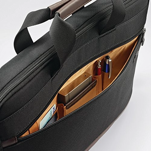 Samsonite Kombi Slimbrief Briefcase, Black/Brown