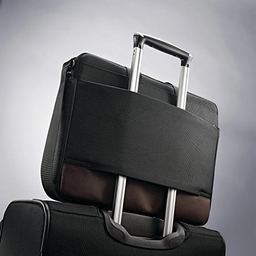Samsonite Kombi Slimbrief Briefcase, Black/Brown