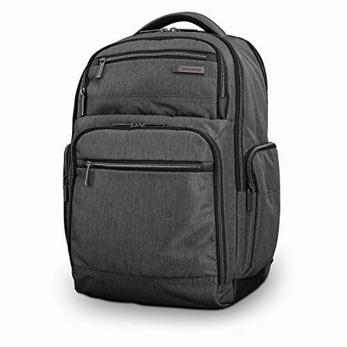Samsonite Modern Utility Double Shot Backpack Laptop, Charcoal Heather One Size