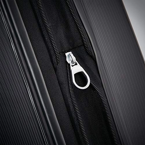 Samsonite Winfield 3 Dlx Hardside Carry On Luggage With Double Spinner Wheels, 20-Inch, Black