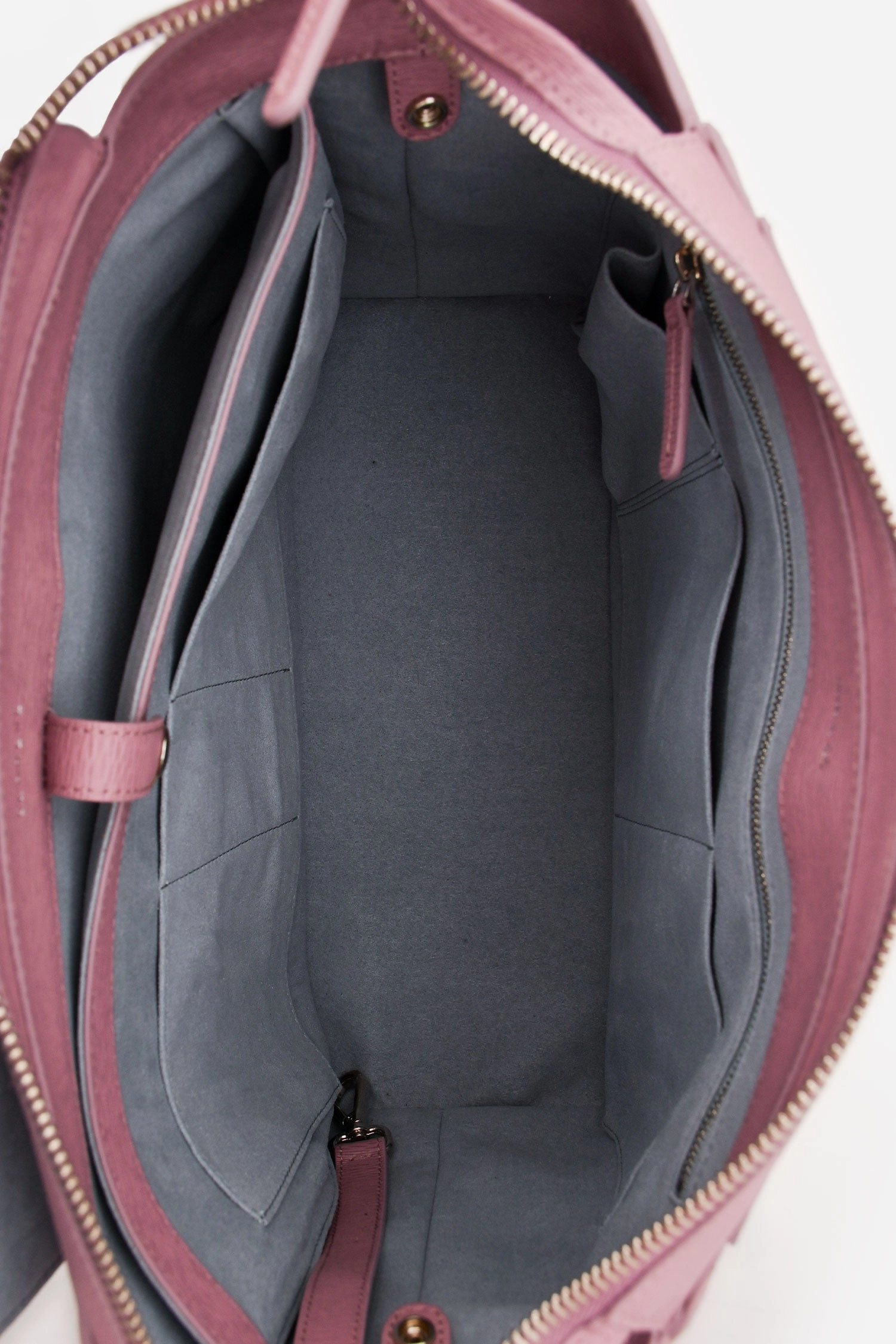 Senreve Purple Leather Maestra Convertible Backpack