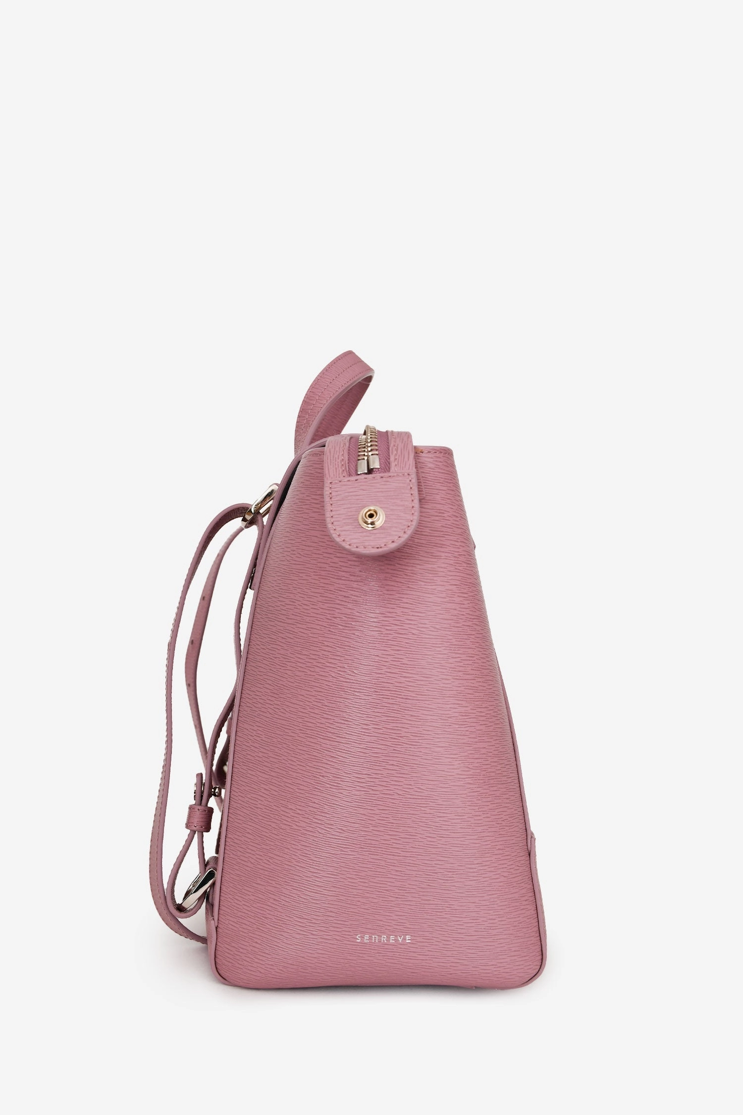 Senreve Purple Leather Maestra Convertible Backpack
