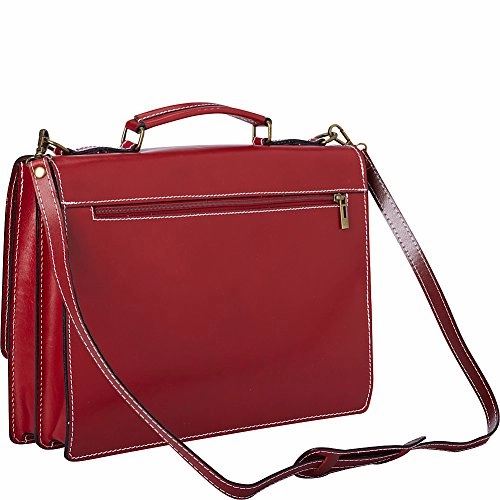 Sharo Leather Bags Thin Style Italian Leather Brief And Messenger Bag (Apricot)