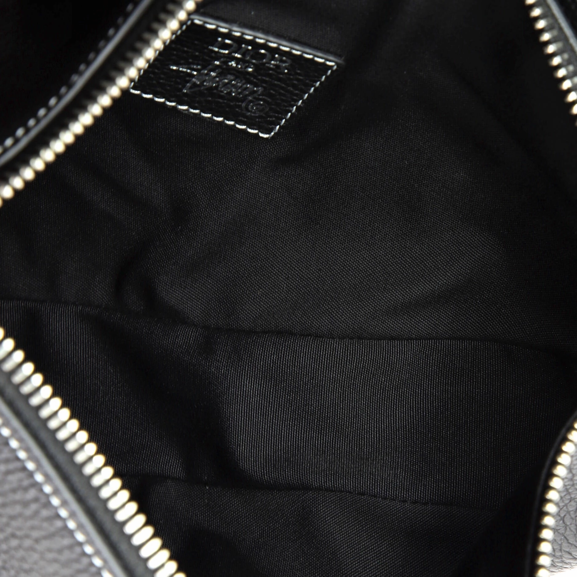 Shawn Stussy Saddle Crossbody Bag Leather with Applique