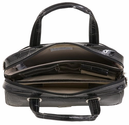 Siamod Ignoto 35515 Black Leather Large Ladies Laptop Brief