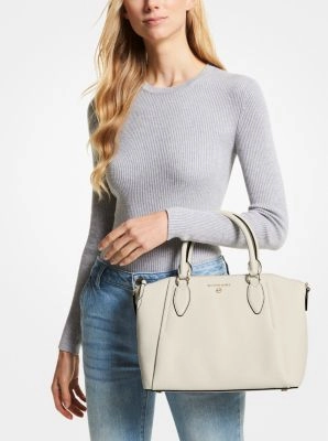 Sienna Medium Pebbled Leather Satchel